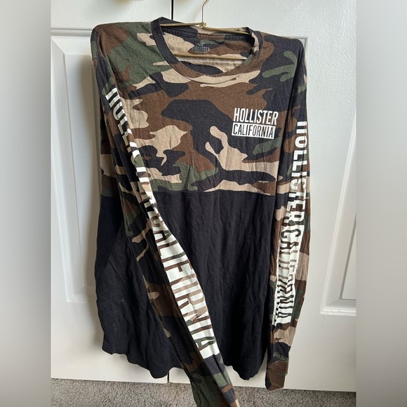 Hollister Camouflage Longe Sleeve Shirt - Picture 4 of 5